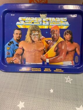 Vintage WWF Superstars Metal Tray